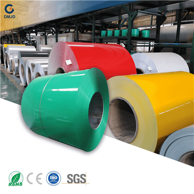 Farbbeschichtete Stahlspule